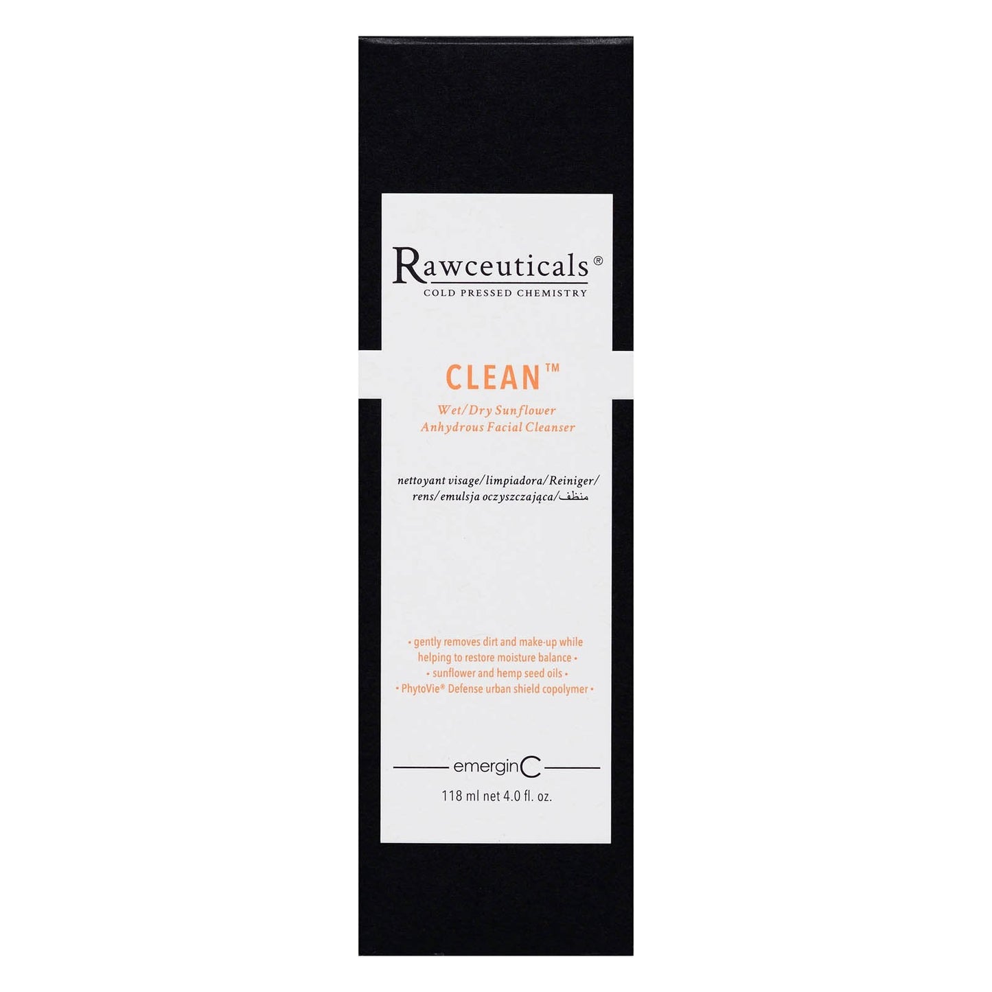 RAWCEUTICALS CLEAN CLEANSER 120ml