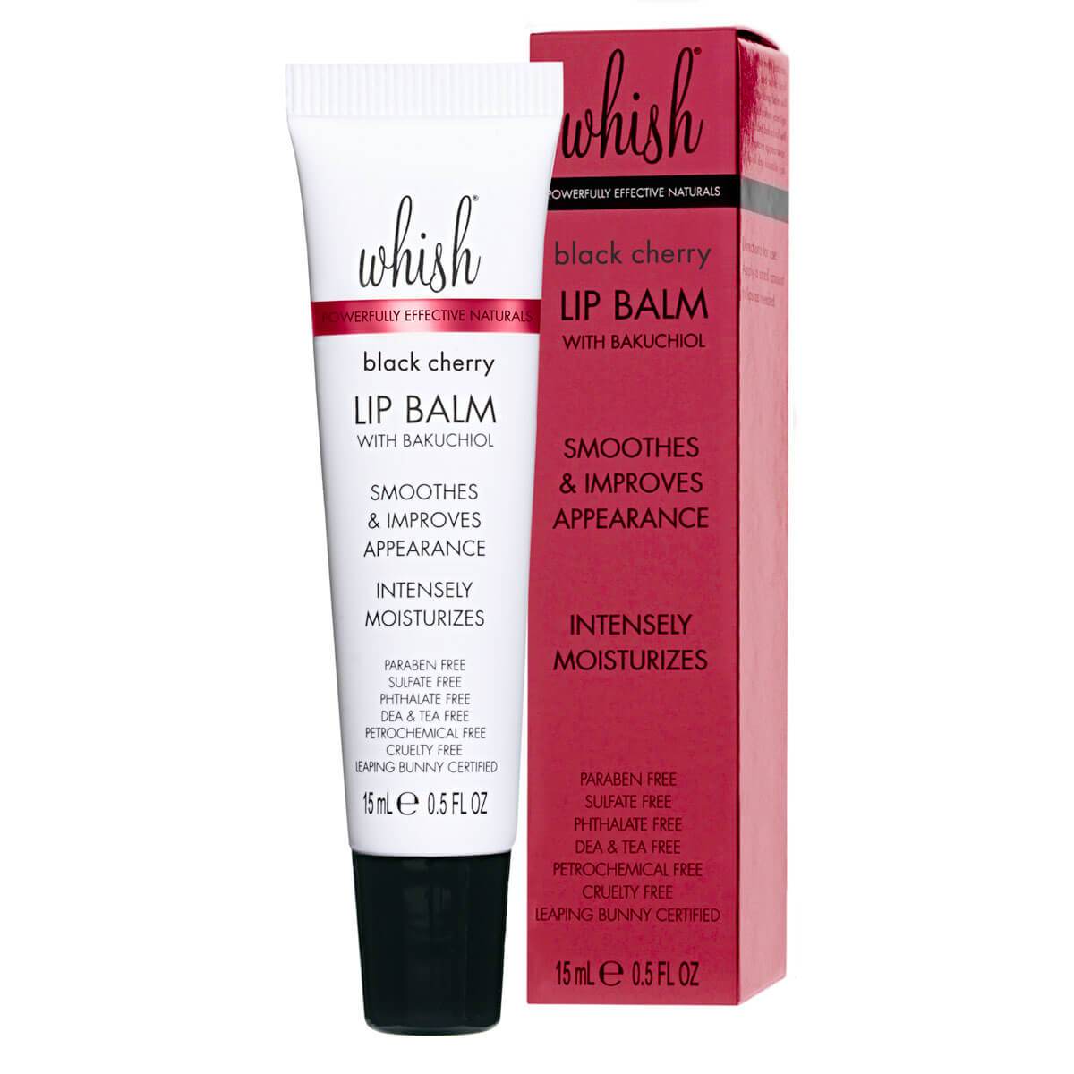 Black Cherry Lip Balm with Bakuchiol - 15ml (receive a full size Whish Shave Cream valued at $38 with purchase!)